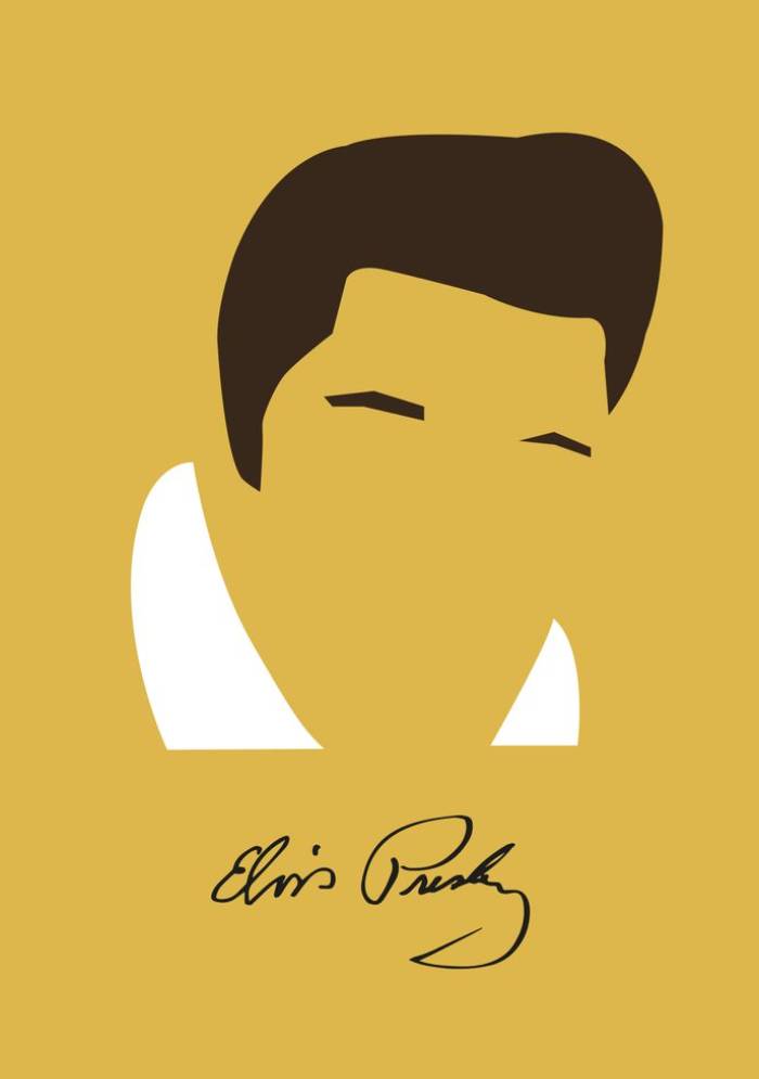 Elvis minimal Poster