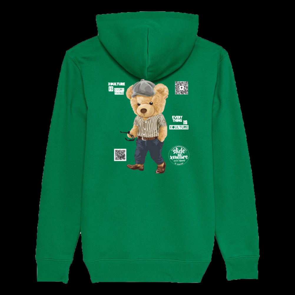 Slide Xoulture: Teddy Bear Xoulture 1, Unisex Eco-Premium Hoodie Sweatshirt | Stanley/Stella Cruiser STSU822