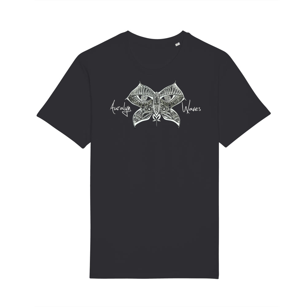 Auralyn Waves Unisex Eco-Premium Crew Neck T-shirt (STTU758) - Black