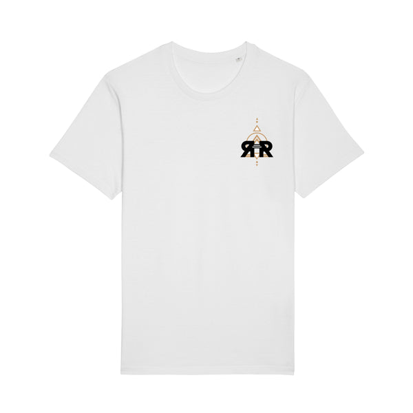 RXTH Unisex Eco-Premium Crew Neck T-shirt (STTU758) - Left chest (white)