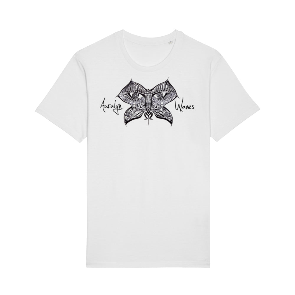 Auralyn Waves Unisex Eco-Premium Crew Neck T-shirt (STTU758) - White