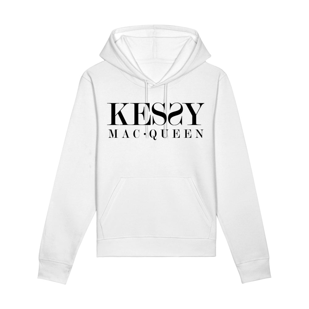 Kessy Mac Queen Unisex Eco-Premium Hoodie Sweatshirt - Black Logo
